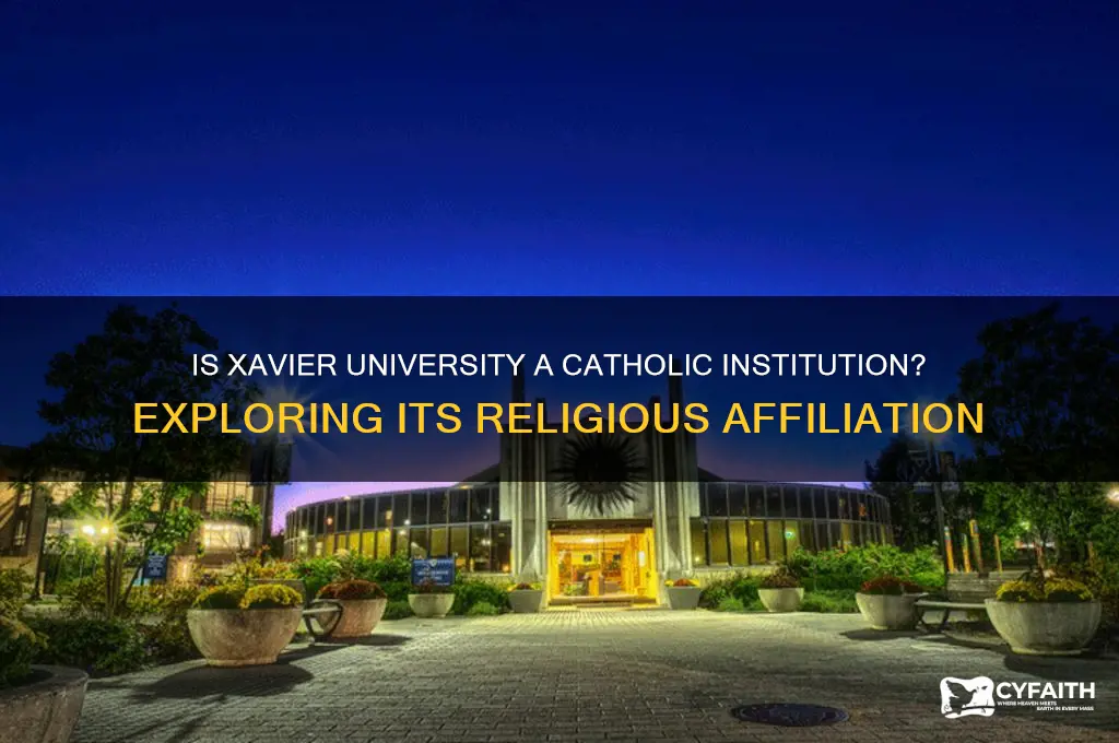 is xavier a catholic college