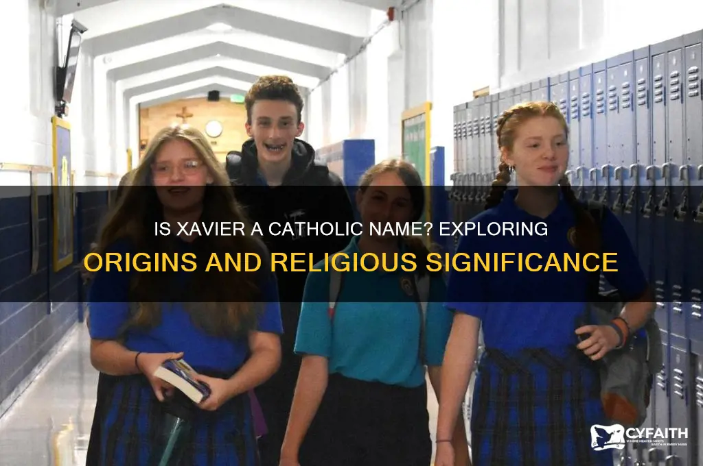 is xavier a catholic name