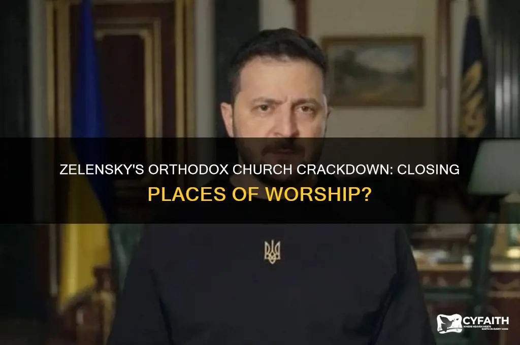 is zelensky closing orthodox churches