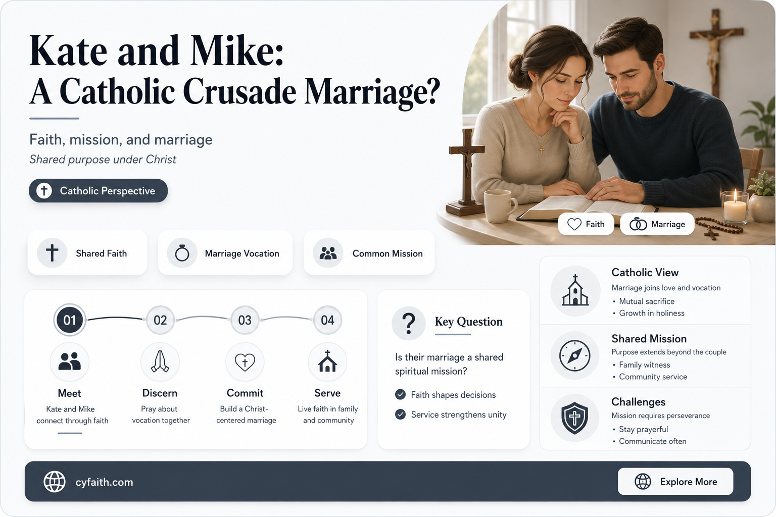 are kate and mike catholic crusade married