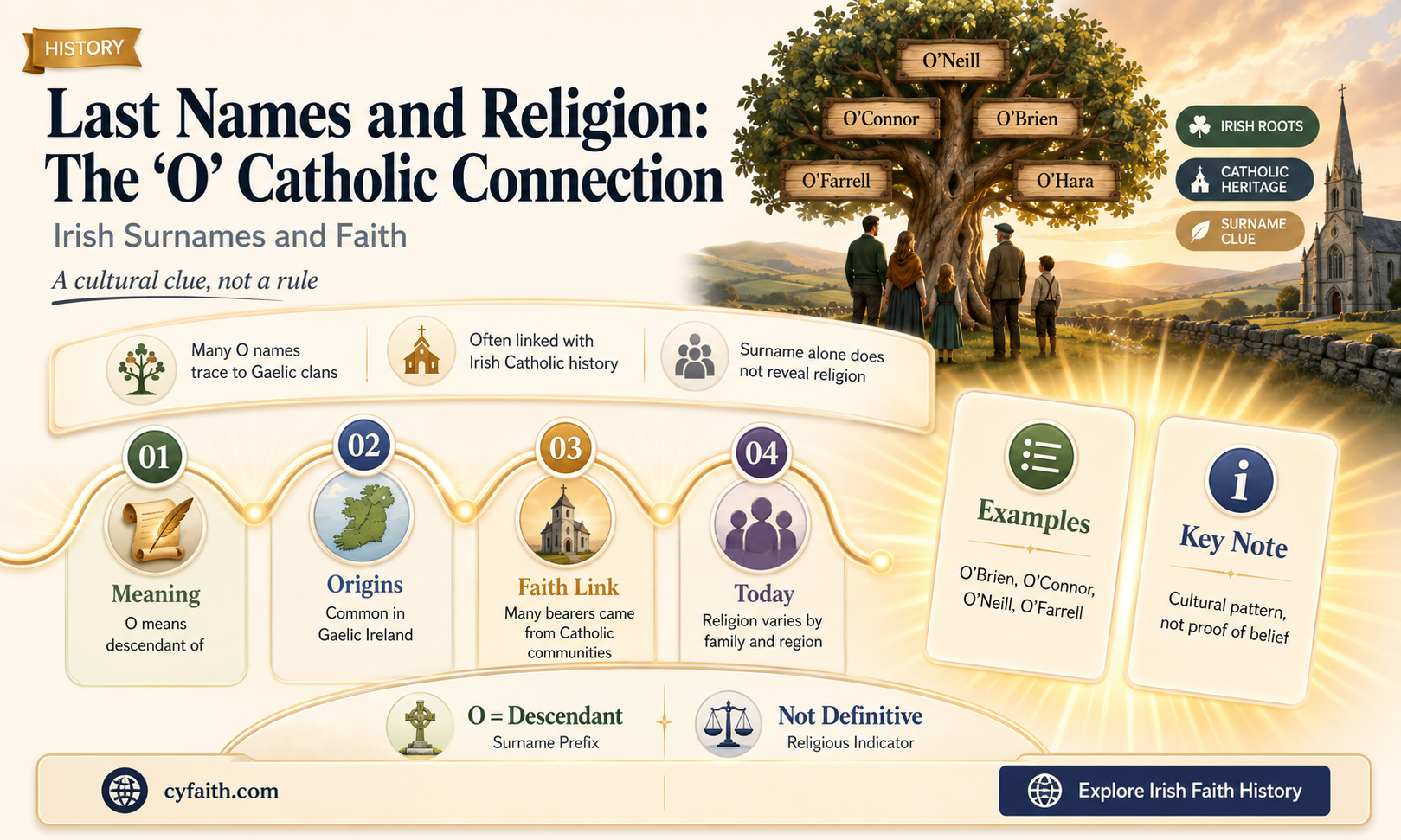 are last names starting with o catholics