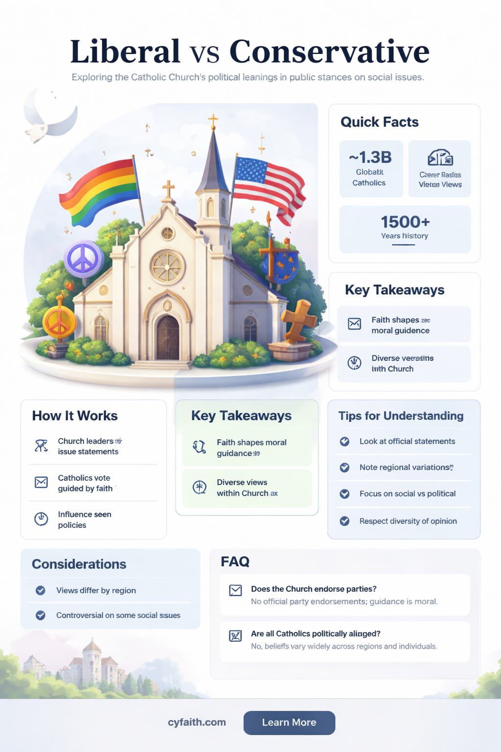 are catholic people liberal or conservative