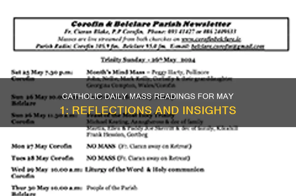 may 1 catholic readings