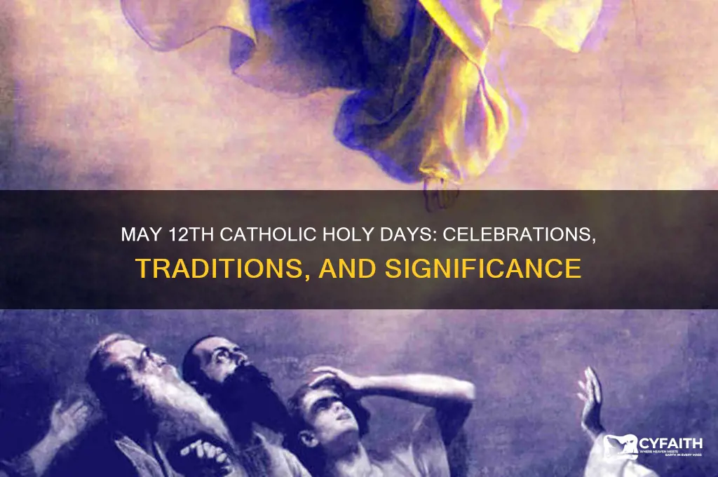 may 12 holy days catholic