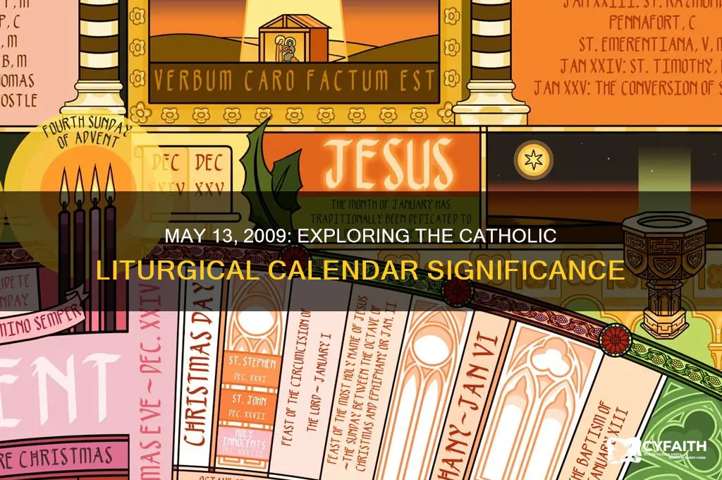 may 13 2009 catholics calendary