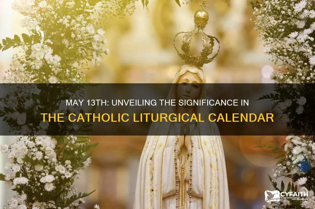 may 13 catholic calendar