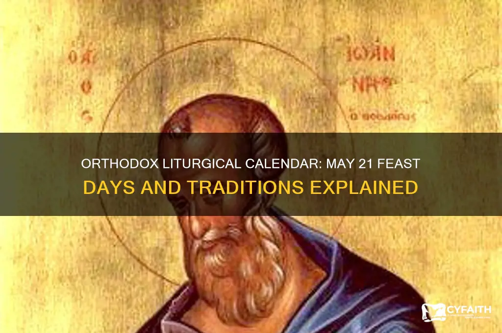 may 21 orthodox liturgical calendar