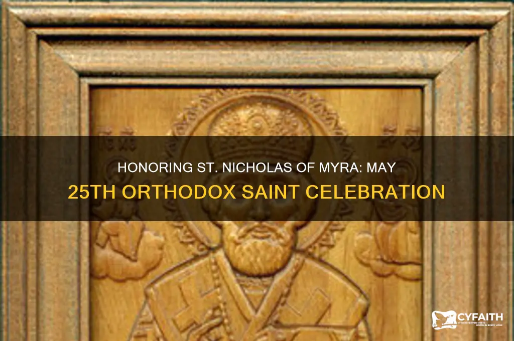 may 25th orthodox saint