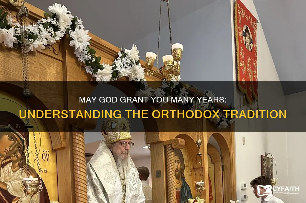 may god grant you many years orthodox