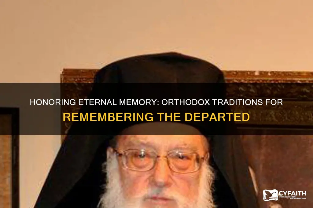 may his memory be eternal orthodox