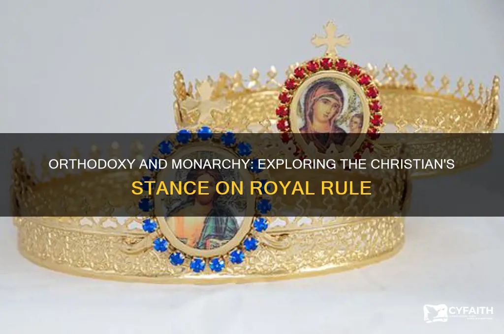 must an orthodox christian be a monarchist