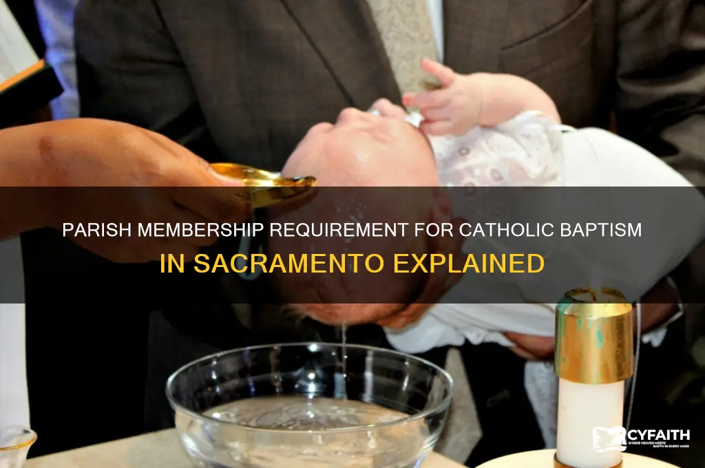must be member of parish to be baptized catholic sacramento