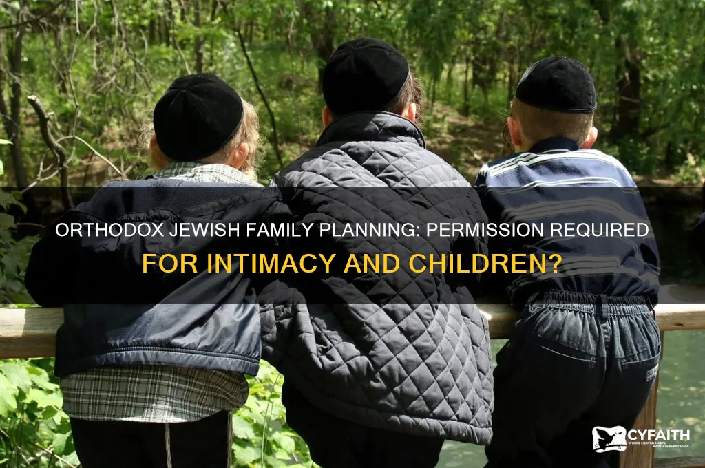 must orthodox jews obtain permission to have sex and children