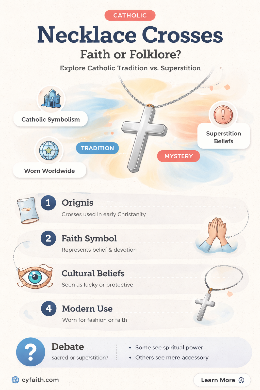 are catholics supposed to wear crosses on neck