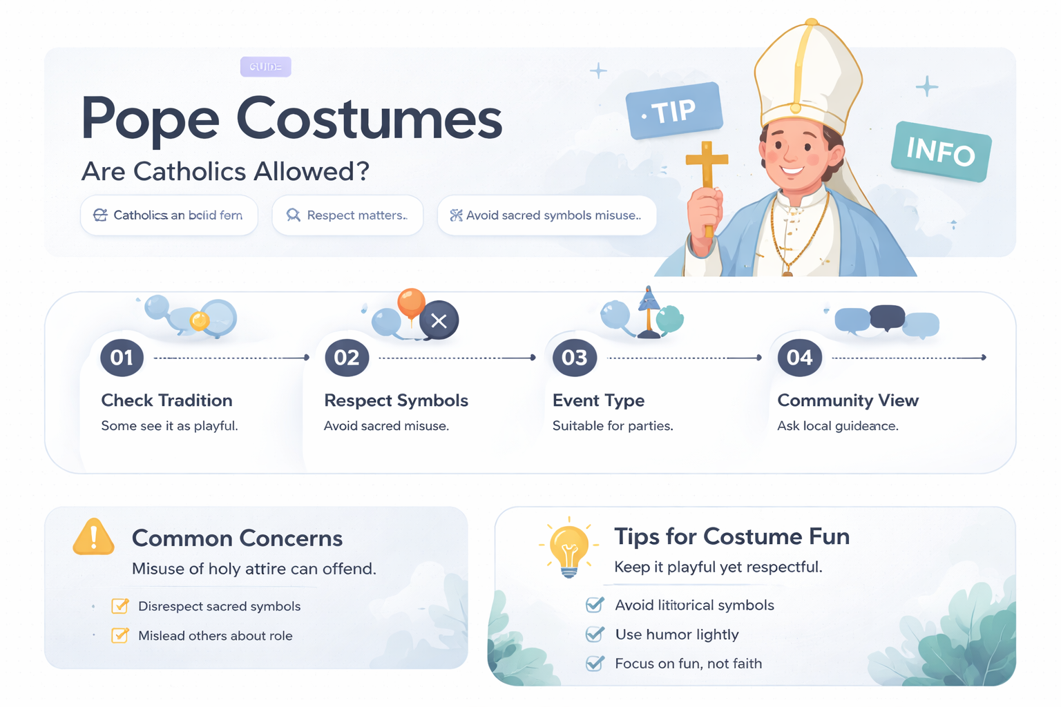 are catholics allowed to wear a pope costume