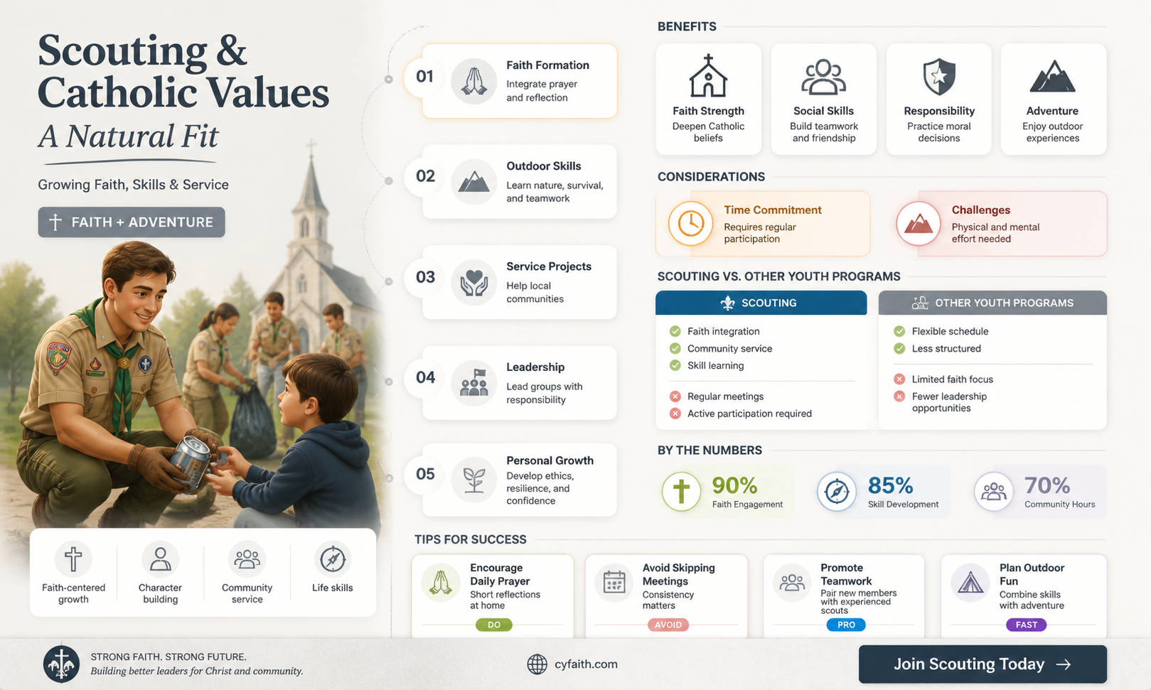 are boy scouts consistent with catholic