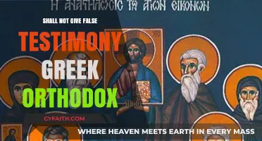 Upholding Truth: The Greek Orthodox Perspective on False Testimony