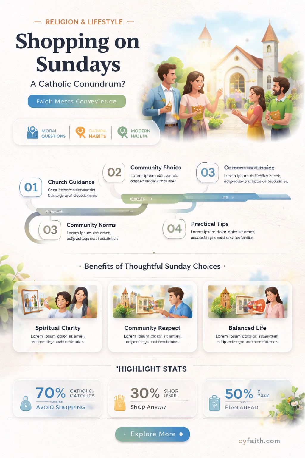 are catholics allowed to shop on sundays