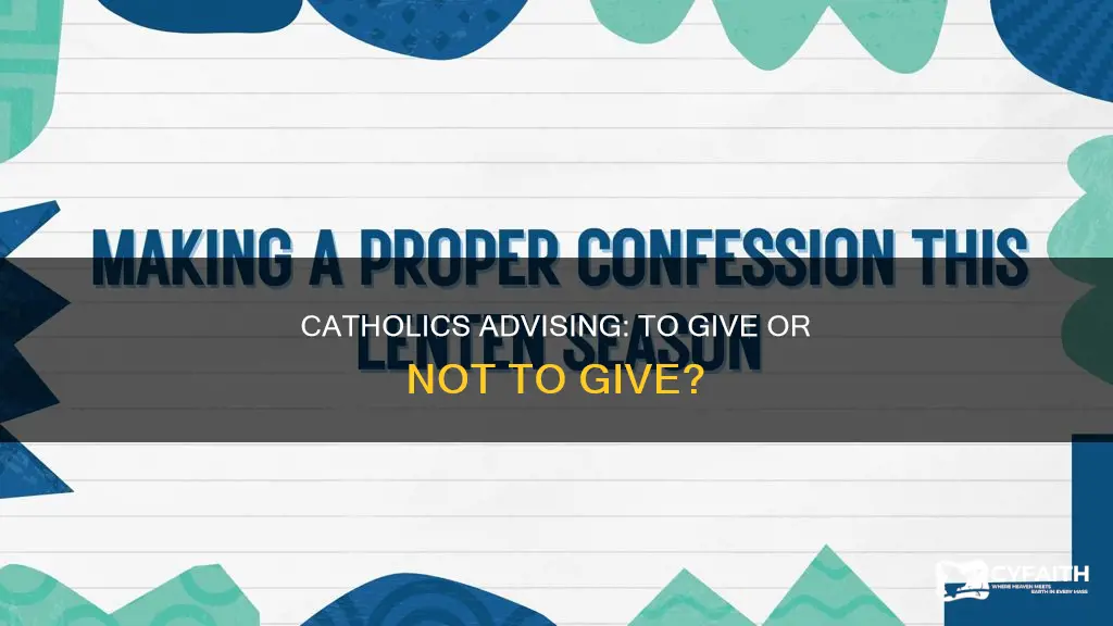 should a catholic give out advice