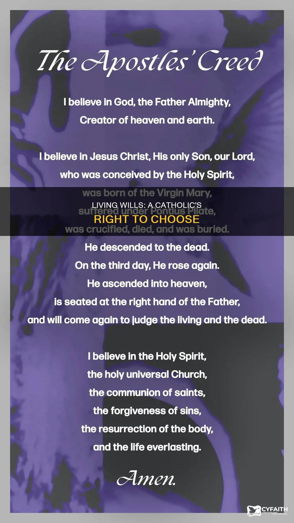 should a catholic have a living will