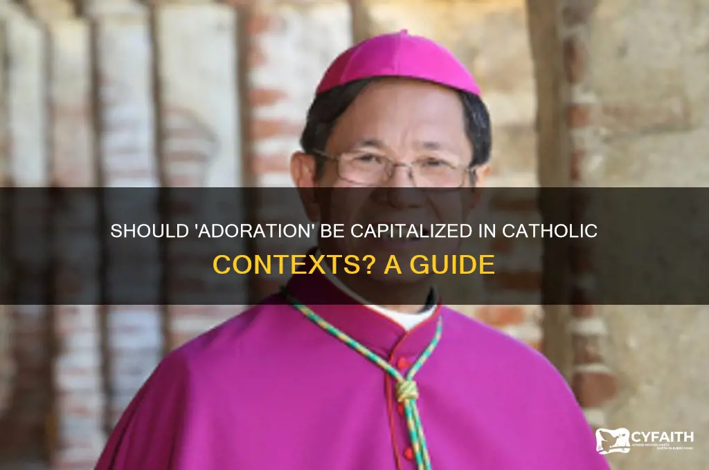 should adoration be capitalized catholic