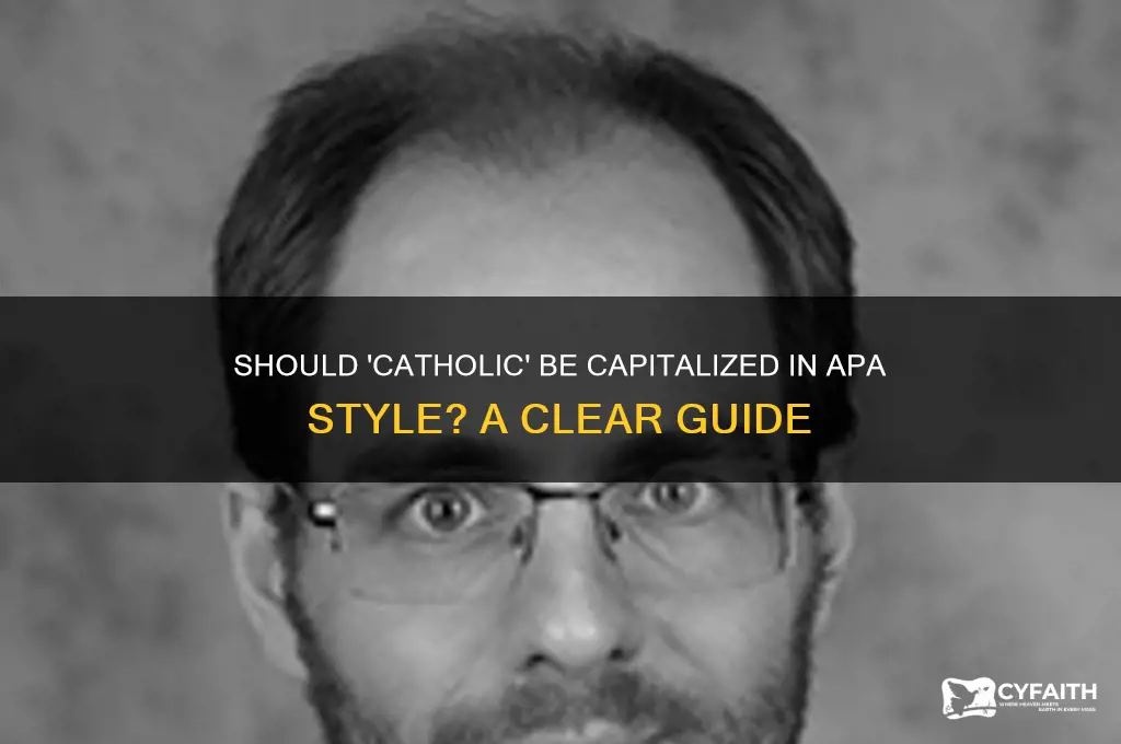 should catholic be capitilzied apa
