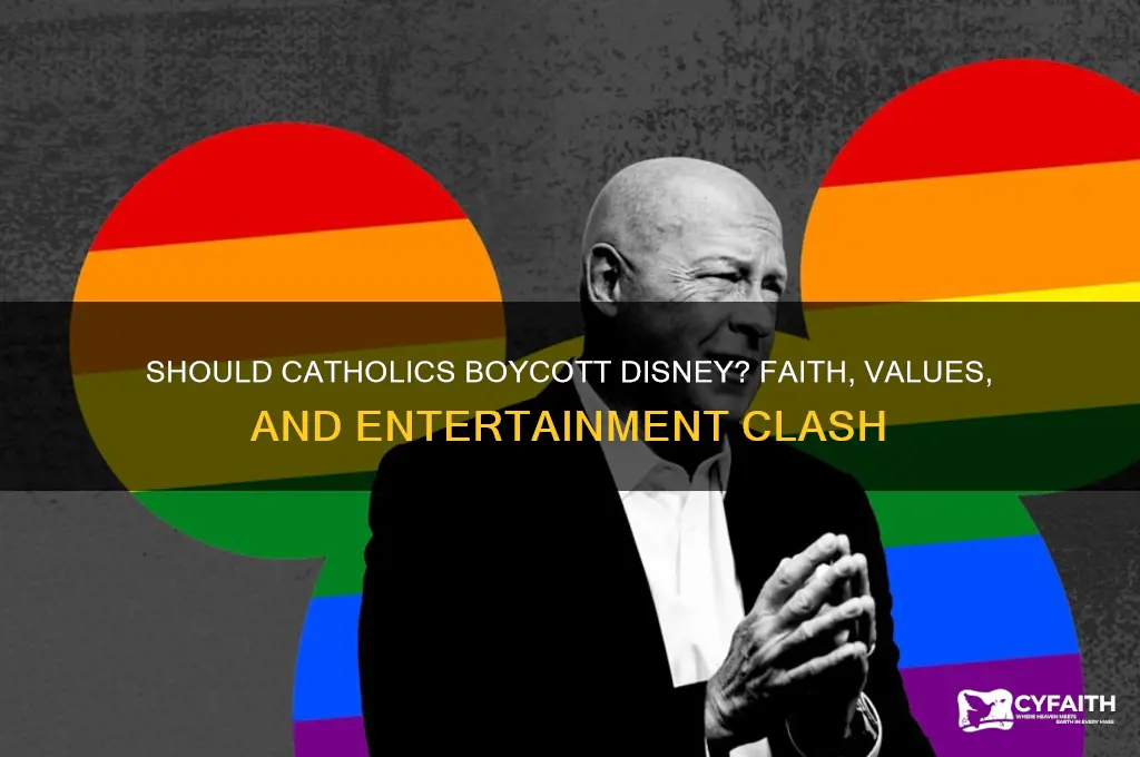 should catholics boycott disney