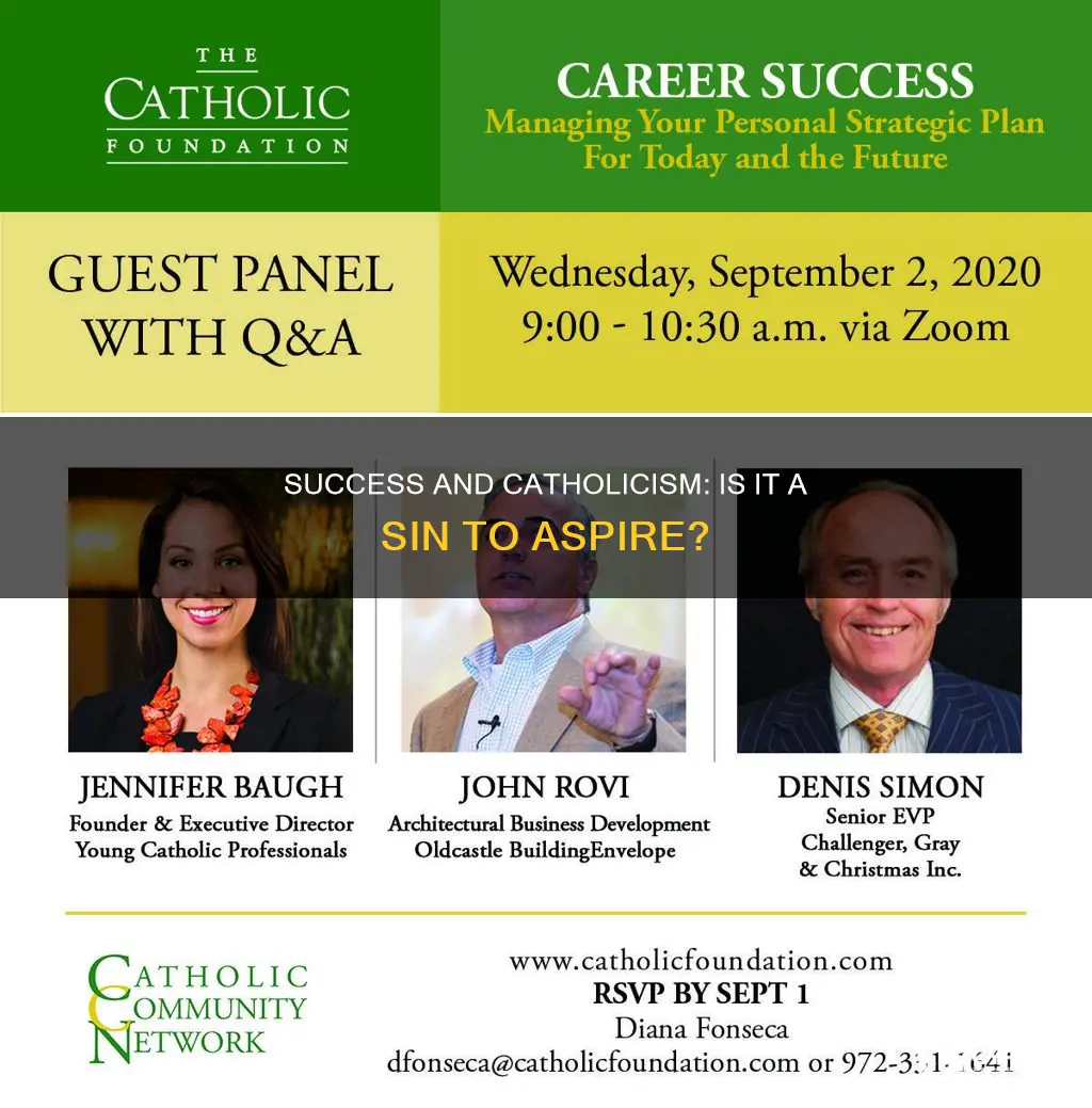 should catholics try to be successful