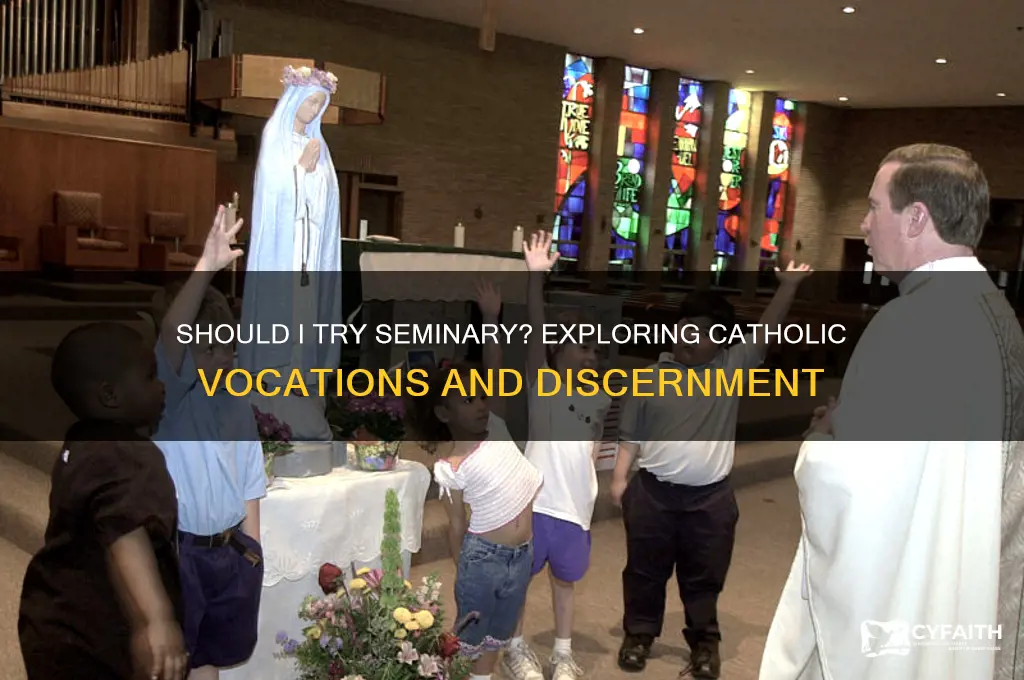 should i try seminary catholic