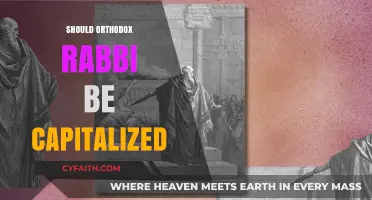 Should 'Orthodox Rabbi' Be Capitalized? Grammar and Respect Explained