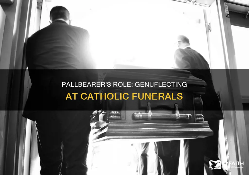 should pallbearer at catholic funeral genuflect