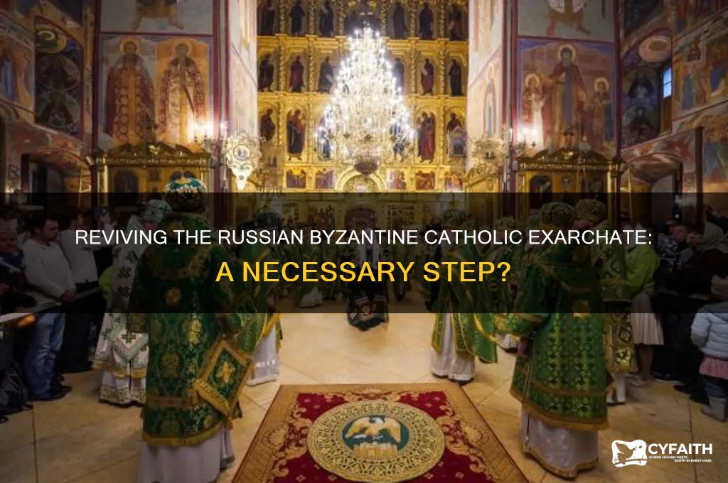 should the russian byzantine catholic exarchate be re-established