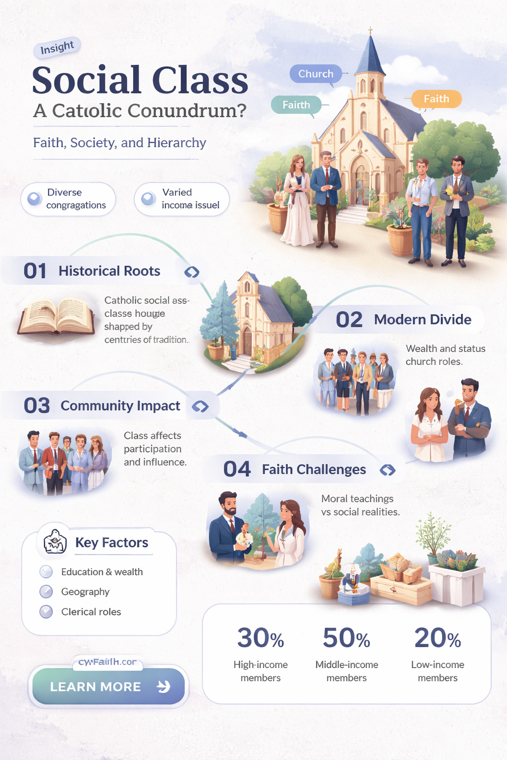 are catholics big on social class