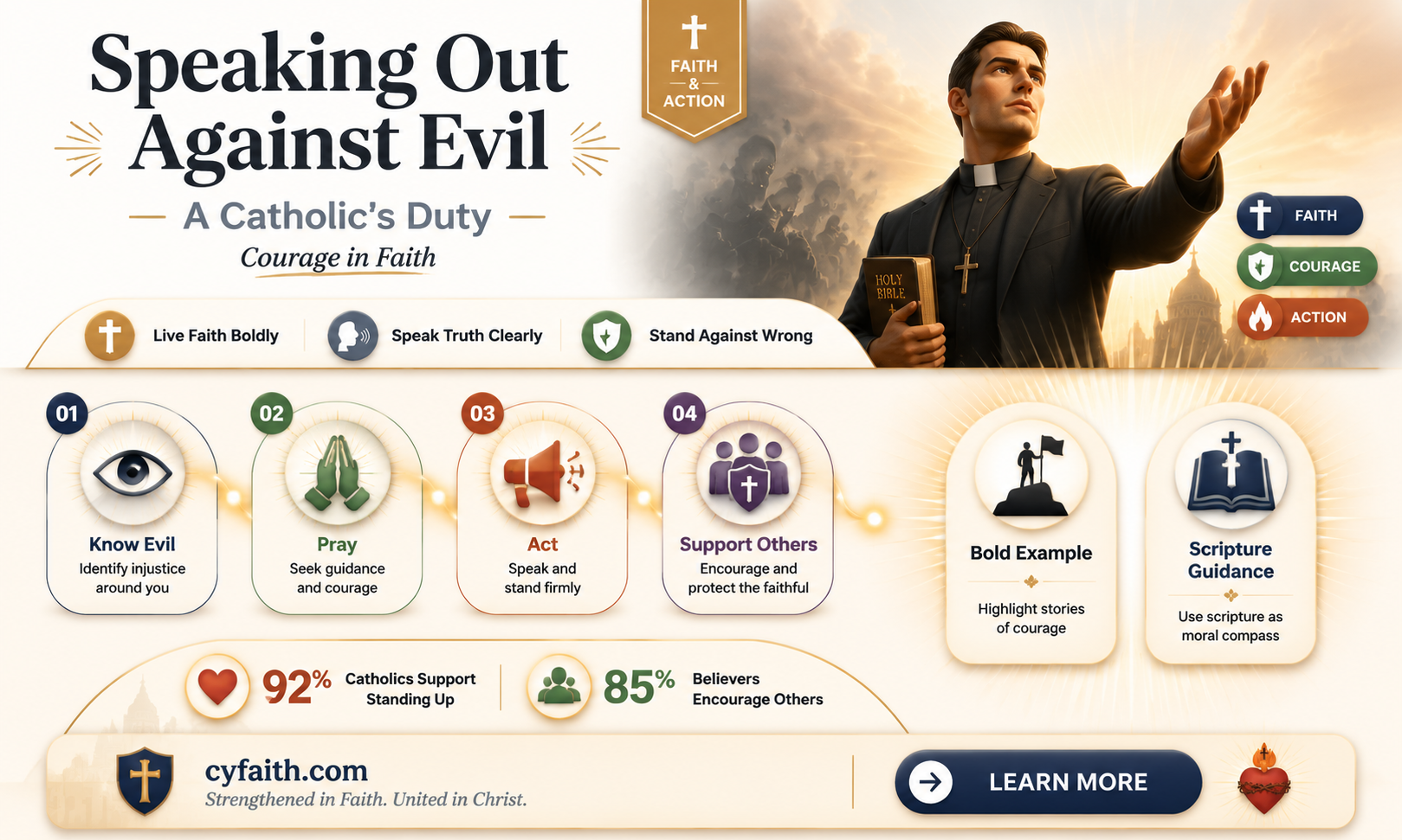 are catholics expected to speak out against evil