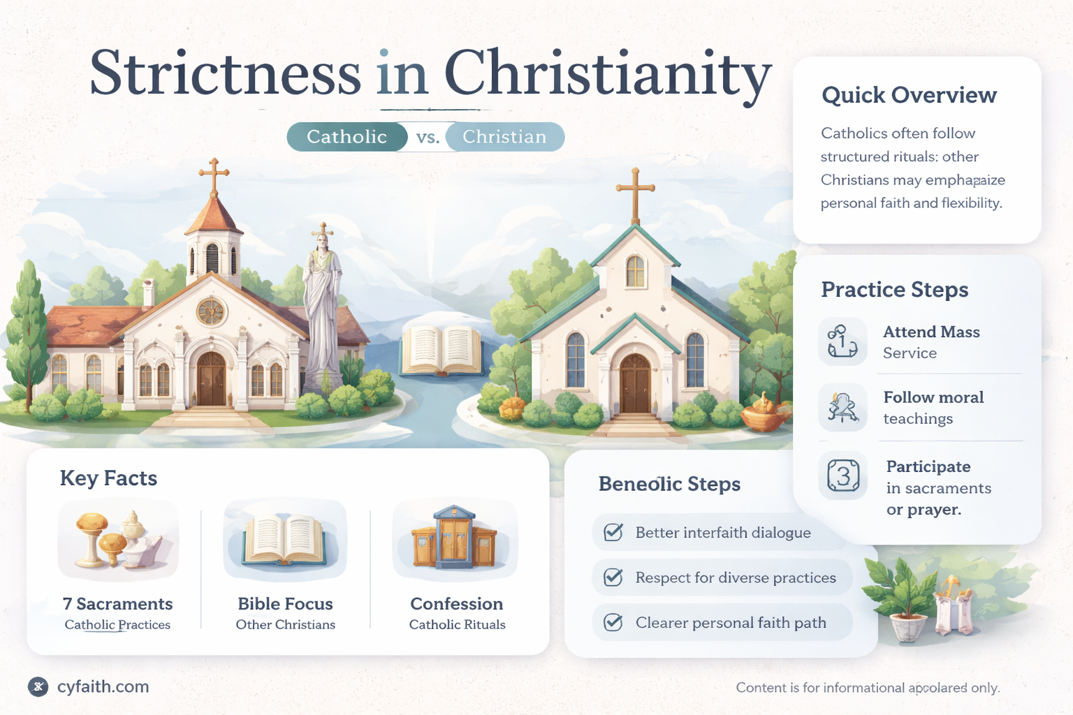 are catholics or christians more strict