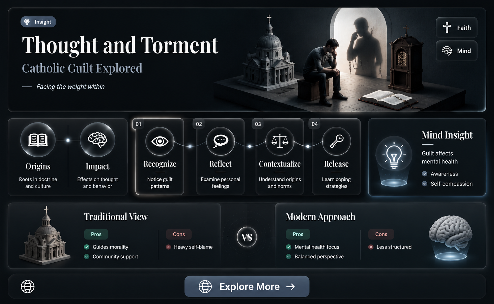 are catholic thought and torment related
