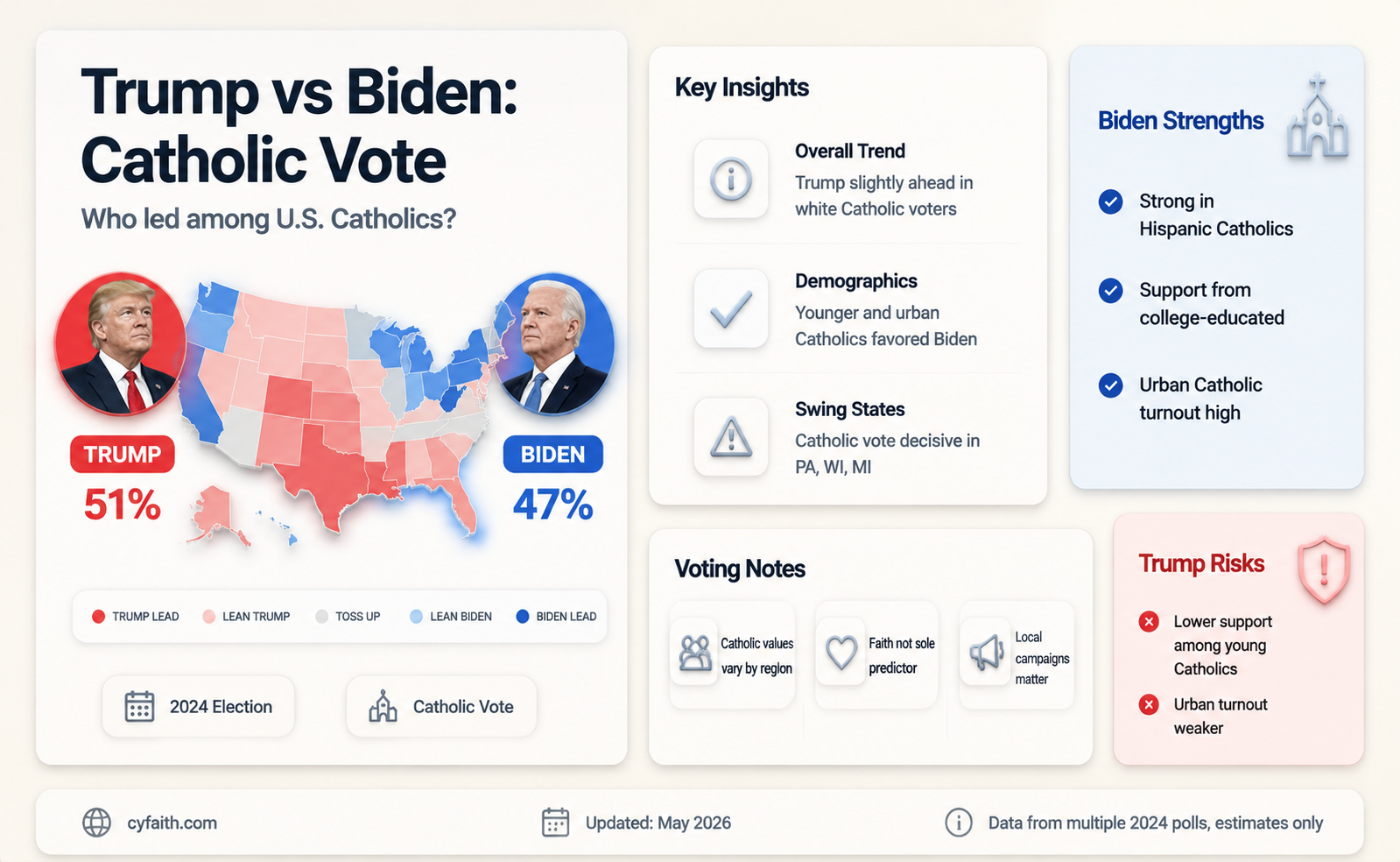 are catholics for trump or biden