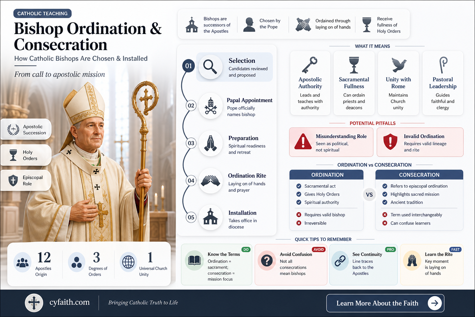 are catholic bishops ordained or consecrated