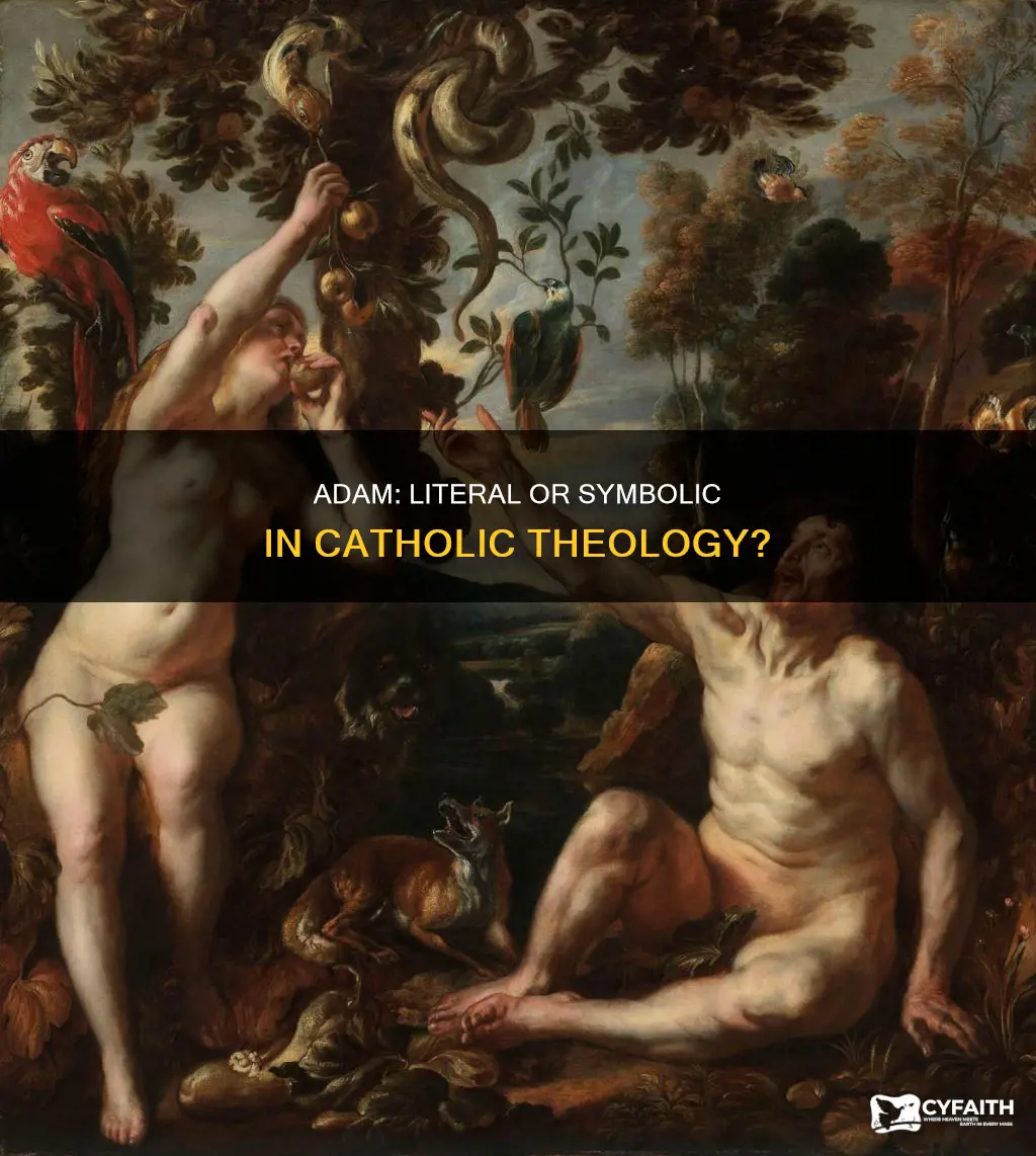 was adam a literal person catholic