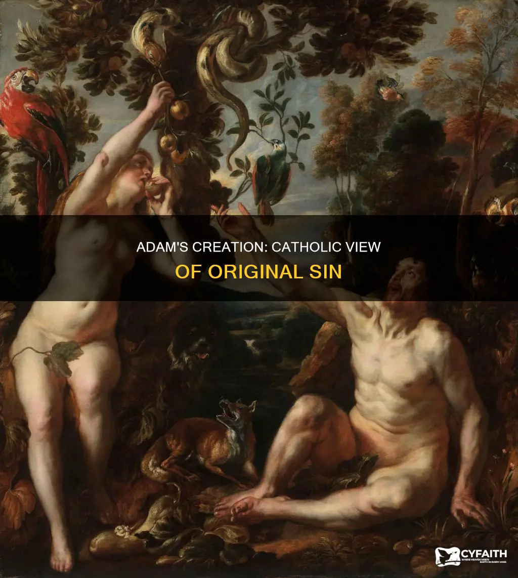was adam created entierly good catholic