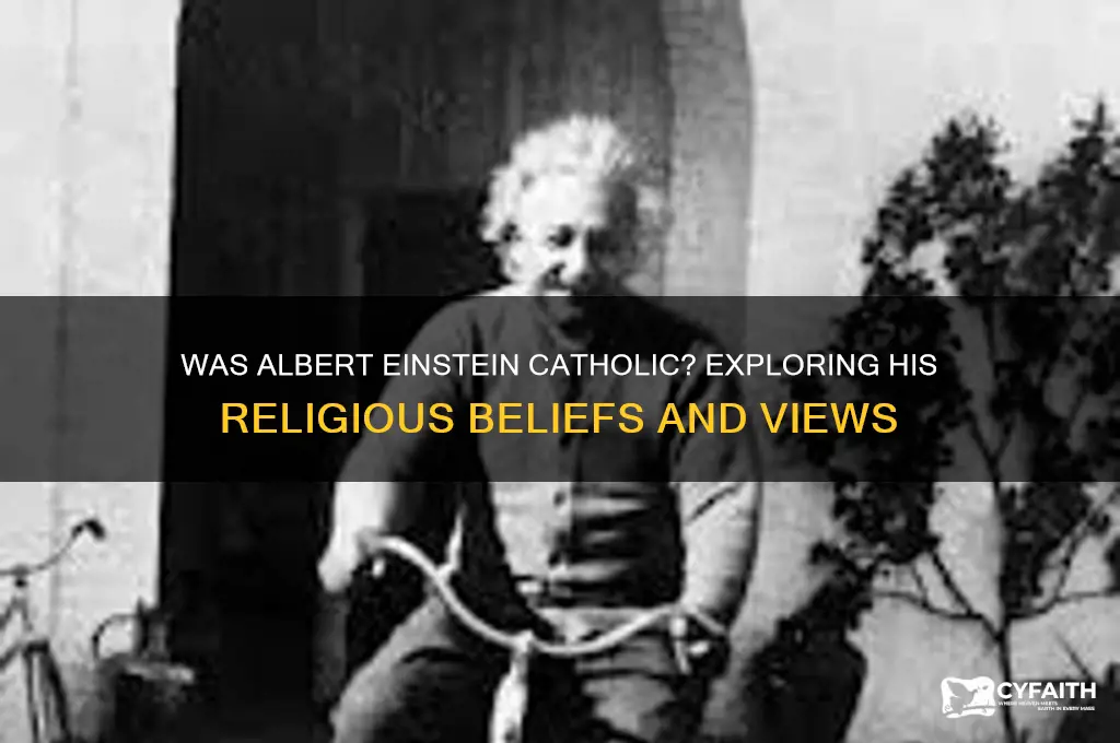 was albert einstein catholic