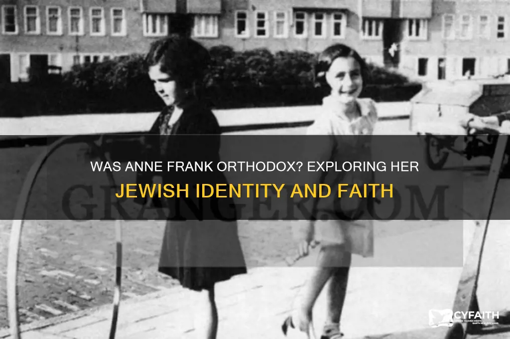 was anne frank orthodox