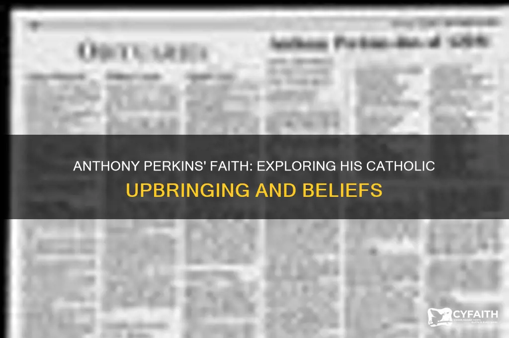 was anthony perkins catholic