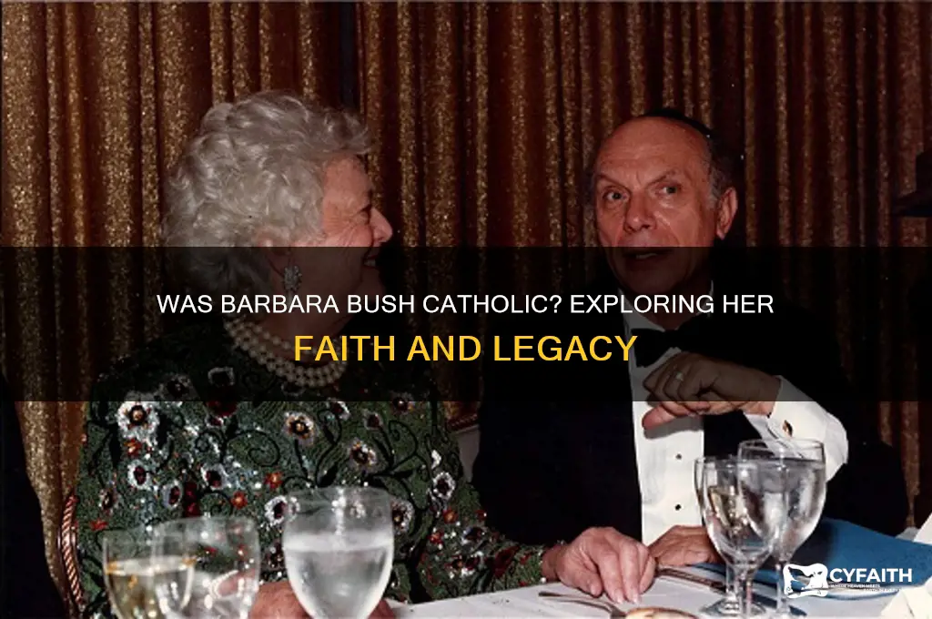 was barbara bush catholic