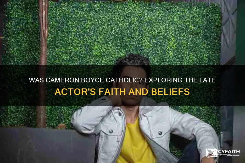 was cameron boyce catholic