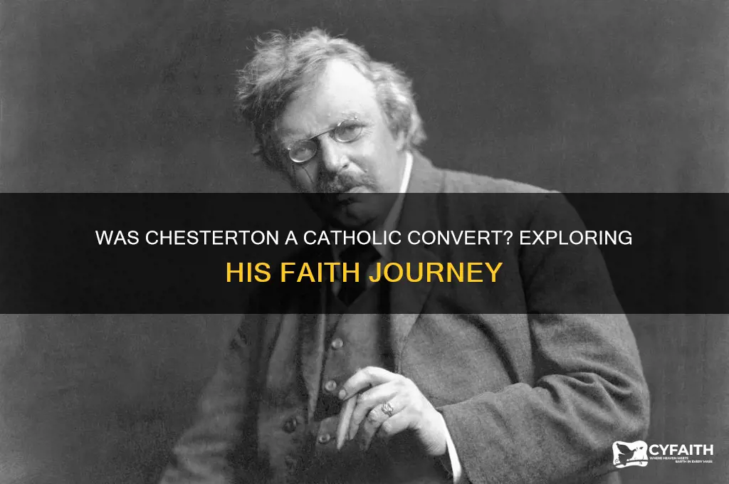 was chesteron a catholic convert