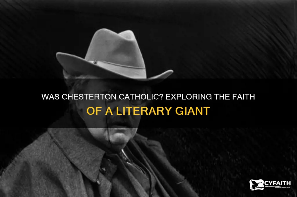 was chesterton catholic