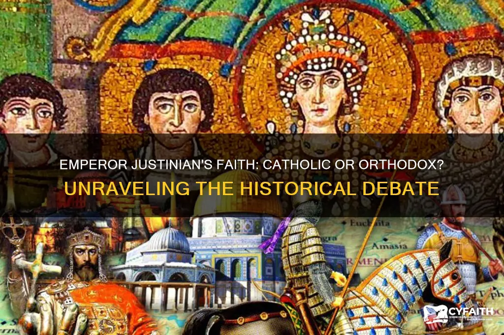 was emperor justinian catholic
