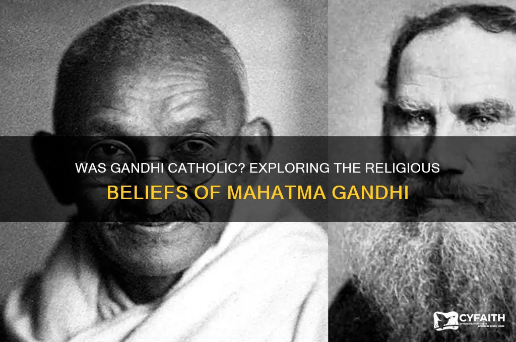 was gandhi catholic