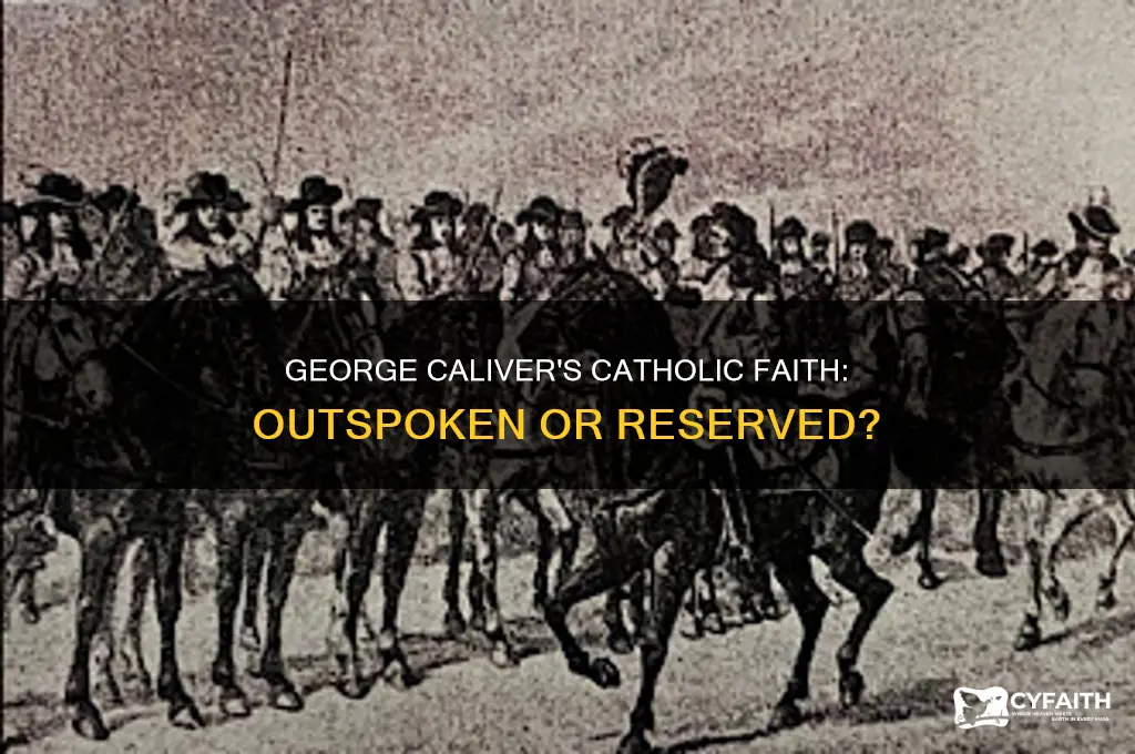 was george caliver always outspoken about his catholic faith
